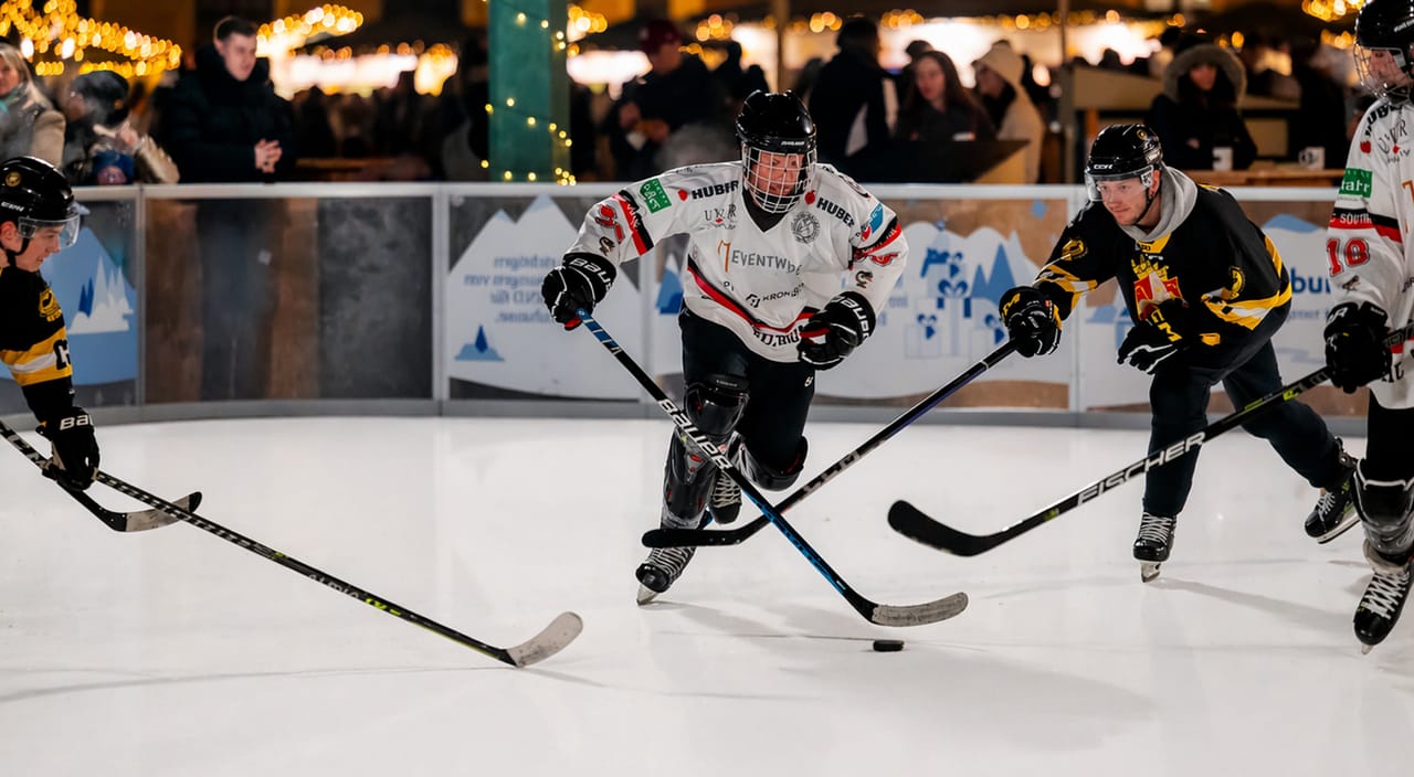 Clean professional Glice rink surface