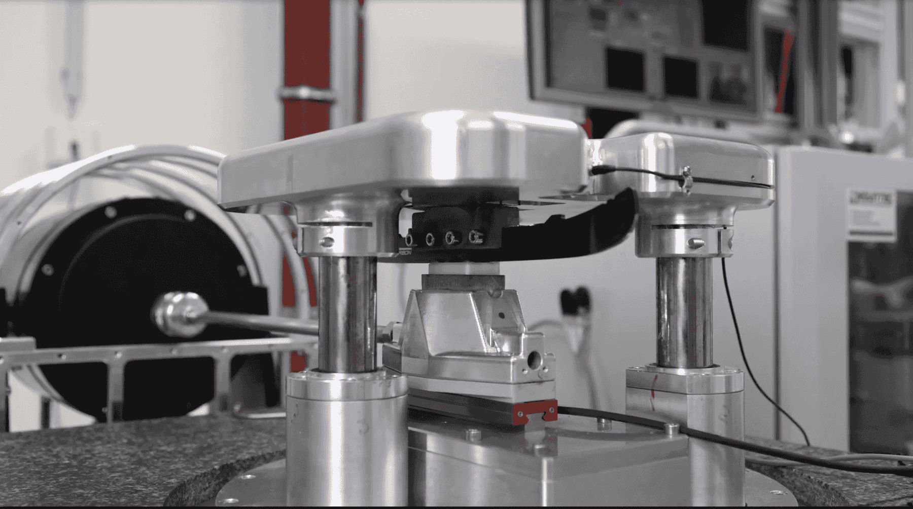 Fraunhofer Institute testing equipment measuring ice surface friction