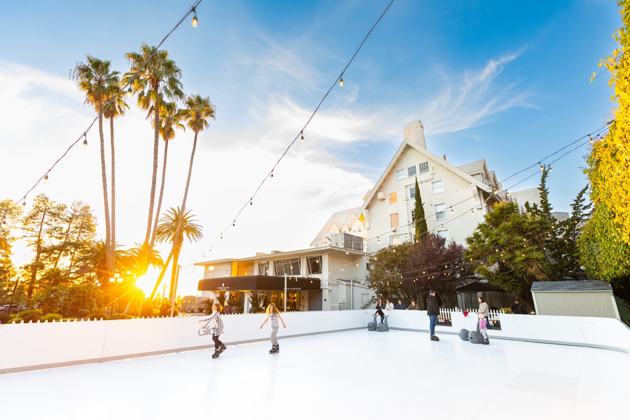 Instagrammable hotel skating experience