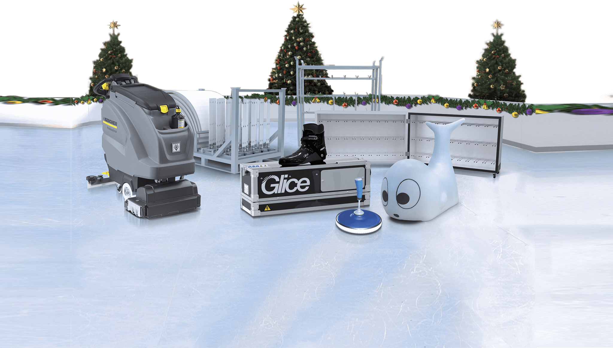 Synthetic Ice Christmas Rink