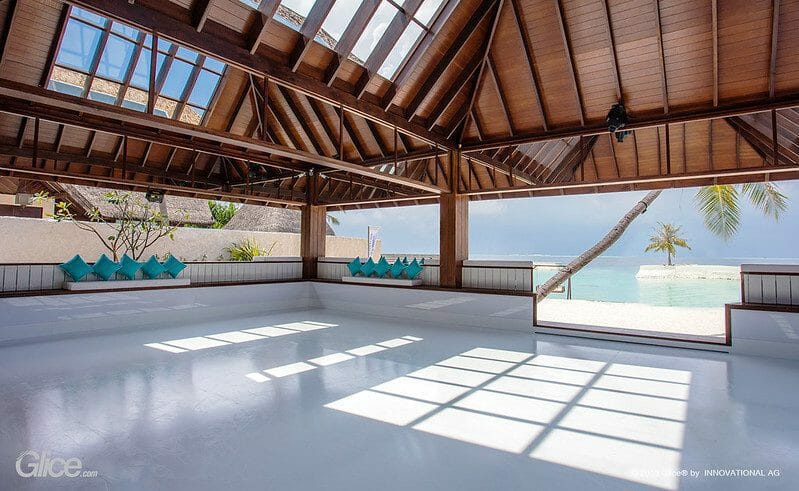 Glice eco rink at Jumeirah Vittaveli in the Maldives