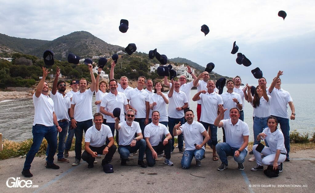 The Glice team. What is synthetic ice? Ask us!