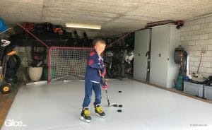 Glice home pads can also be set up inside a garage