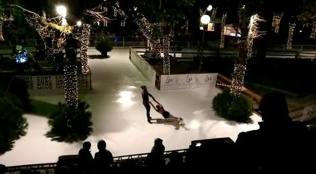 Beautiful Glice® Synthetic Ice Rink in Lovely Cortona, Tuscany