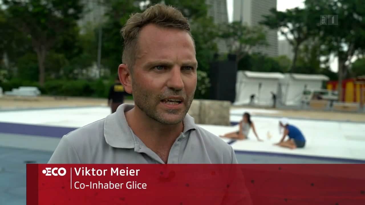 Bericht über Glice® Kunsteisfelder und Gründer-Duo im SRF