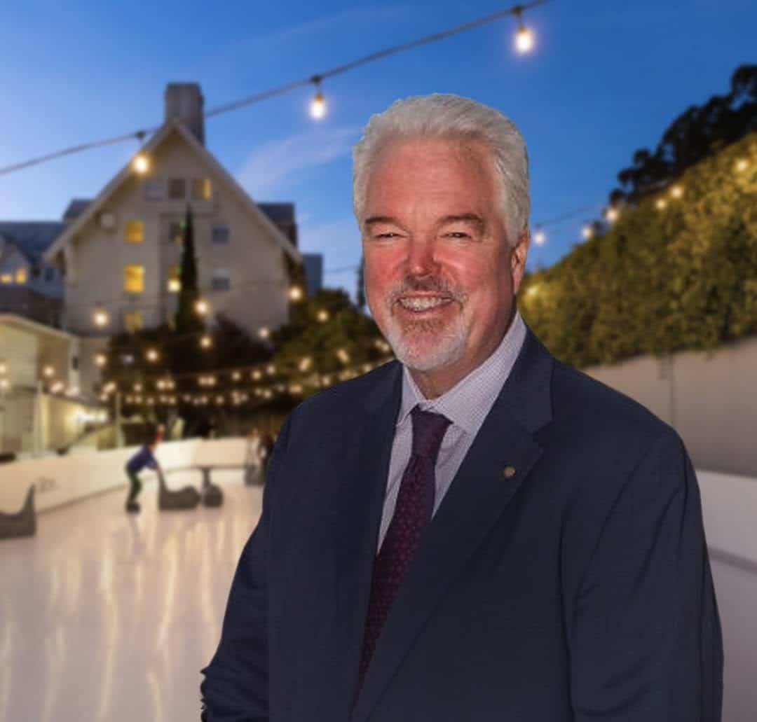 Paul Tormey with Claremont Ice skating rink