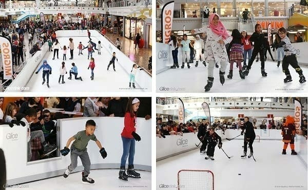Ecological Winter Fun With Glice Synthetic Ice Rink At Balexert Without Consuming Any Water Or Energy It Will Guarantee Eco Friendly Skating Fun Throughout The Merry Season And Excitement Of On Glice Is