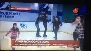Fernsehsender El Doce TV strahlt Clip über erste Glice® synthetische Eisbahn in Argentinien aus