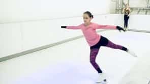 Figure Skating Stunt on Glice Synthetic Ice Rink in South Africa