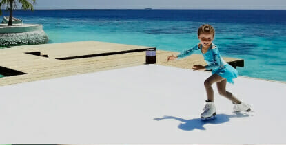 Glice Synthethic Ice Rink in the Maldives Covered by CNN
