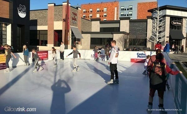 Glice® Synthetic Ice Rink at Crocker Park, Cleveland Is Popular Year-Round