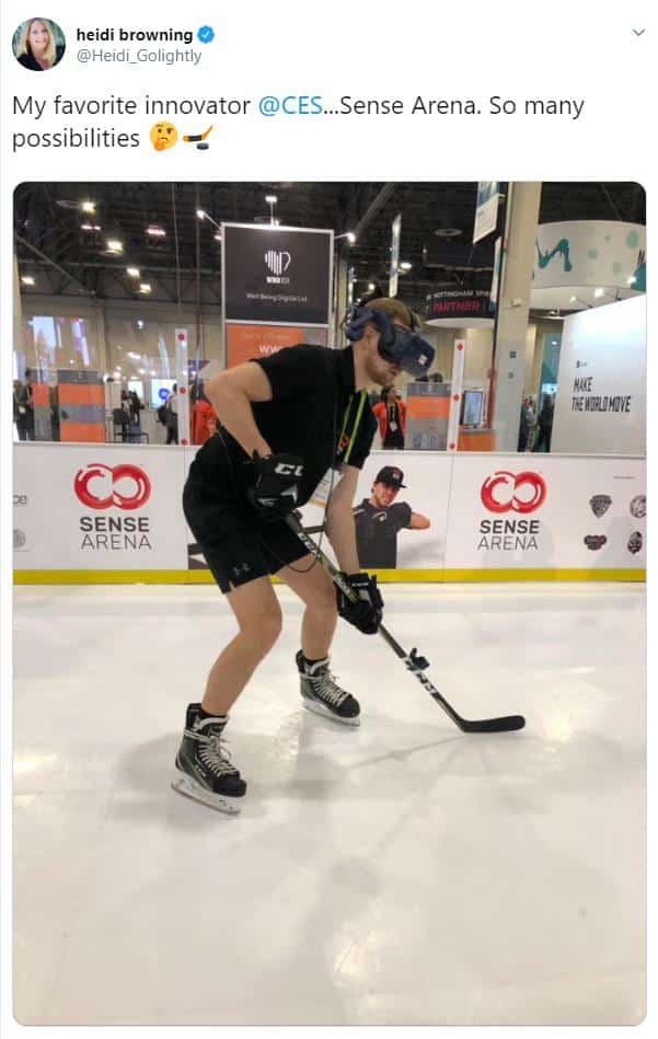 Glice® Artificial Ice Rink Seen on Tweet by NHL Chief Marketing Officer Heidi Browning