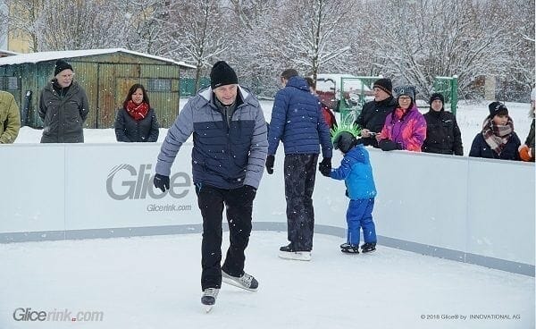 Glice® synthetische Eisbahn in Tschechien ist auch beliebt bei Österreichern