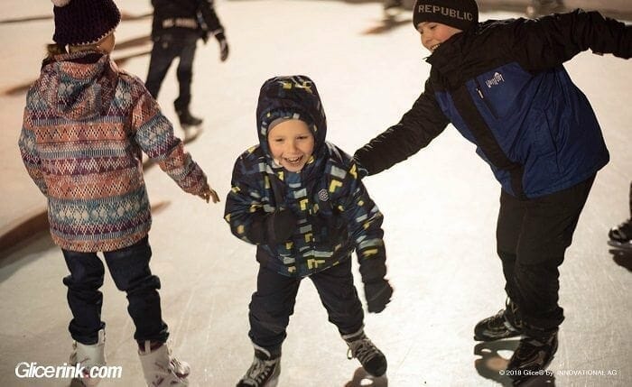 Glice® Synthetic Ice Rink in Uherské Hradiště, Czech Republic Is Big with the Little Ones