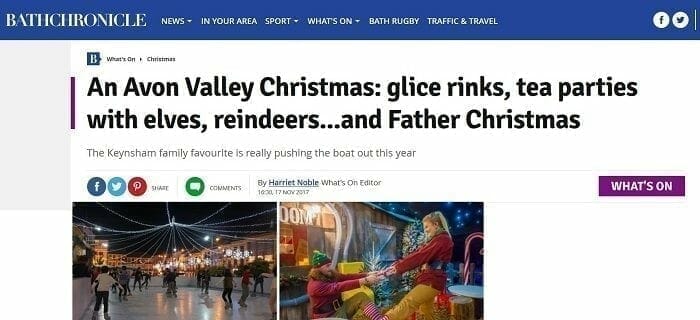 Glice® Synthetic Ice Rink in the UK Covered by the Bath Chronicle