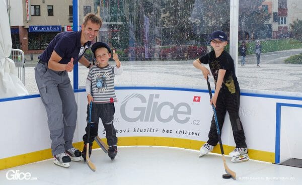 Glice® Kunsteisbahn bei der 2019 IIHF Eishockey Weltmeisterschaft in der Slowakei