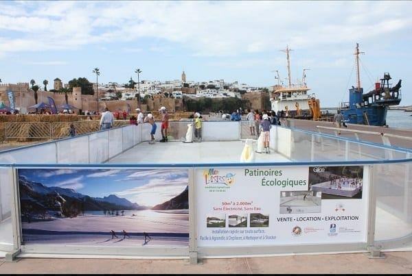 Ein Stück Kanada in Marokko: Glice® synthetische Eisbahn von kanadischer Botschaft in Rabat aufgebaut