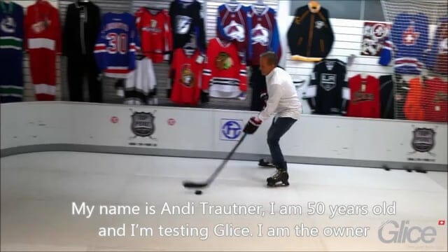 Ice hockey pro, Andi Trautner, reviews Glice® premium synthetic ice