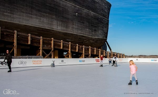Largest Glice® Artificial Ice Rink in North America at Ark Encounter in the US
