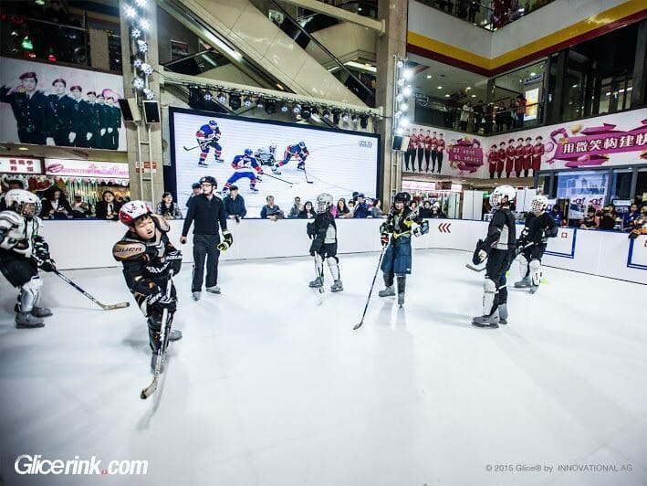 plastic ice rink