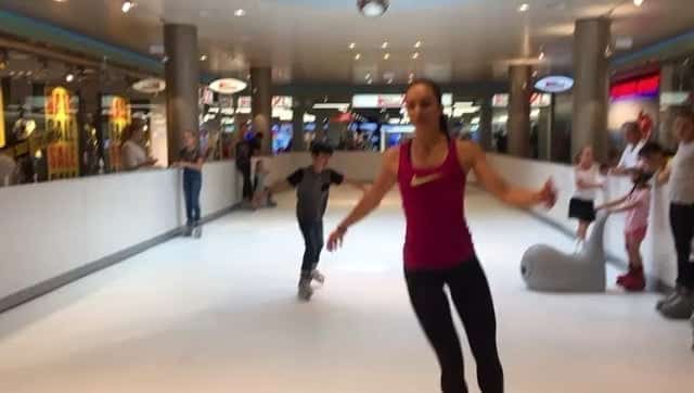 Ice Skating Medalist Sarah Meier Skates on Glice® Synthetic Ice Rink in Switzerland