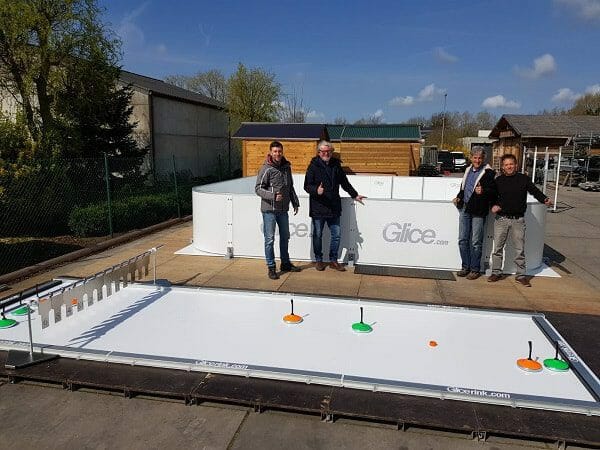 Installation of Glice® Artificial Ice Rink and Eisstock Lane in Belgium