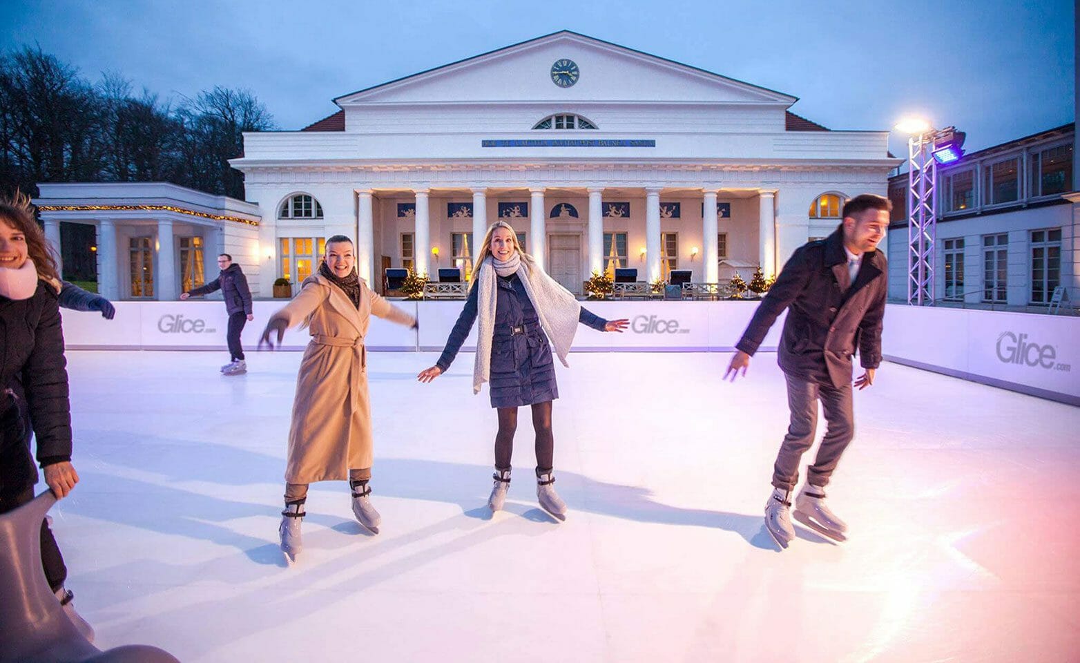Leisure synthetic ice rink at prestigious German Grand Hotel Heiligendamm