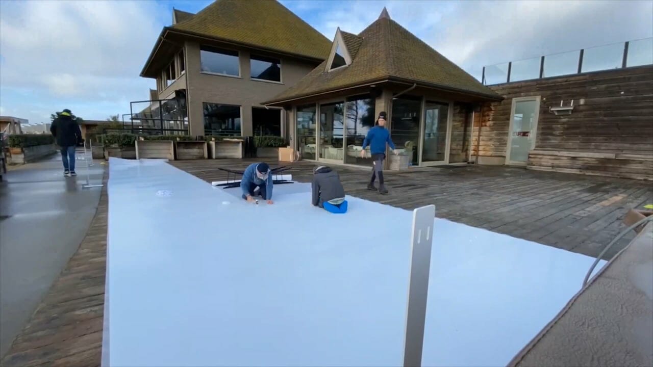 How To Install a Synthetic Skating Rink
