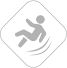 Graphic of person falling