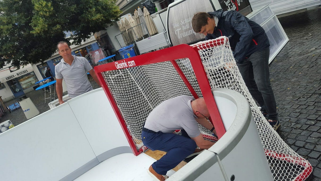 Glice® synthetic ice Slapshot Station at the 2016 Zürich Festival
