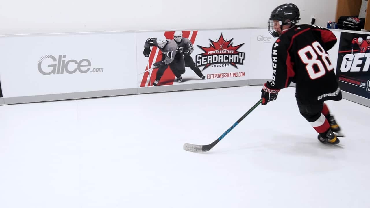 Steve Serdachny: Skating, Lateral Crossovers – Powered by Glice Synthetic Ice
