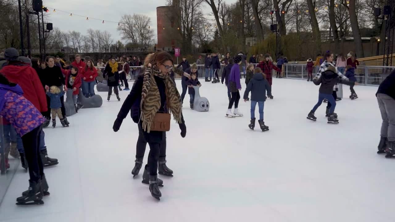 Unique Synthetic Ice Rink in the Historic Centre of Bruges