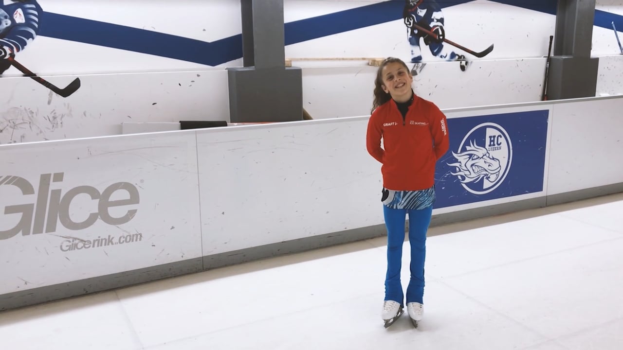 Up-and-Coming Figure Skating Talent Leandra Tests Glice Synthetic Ice