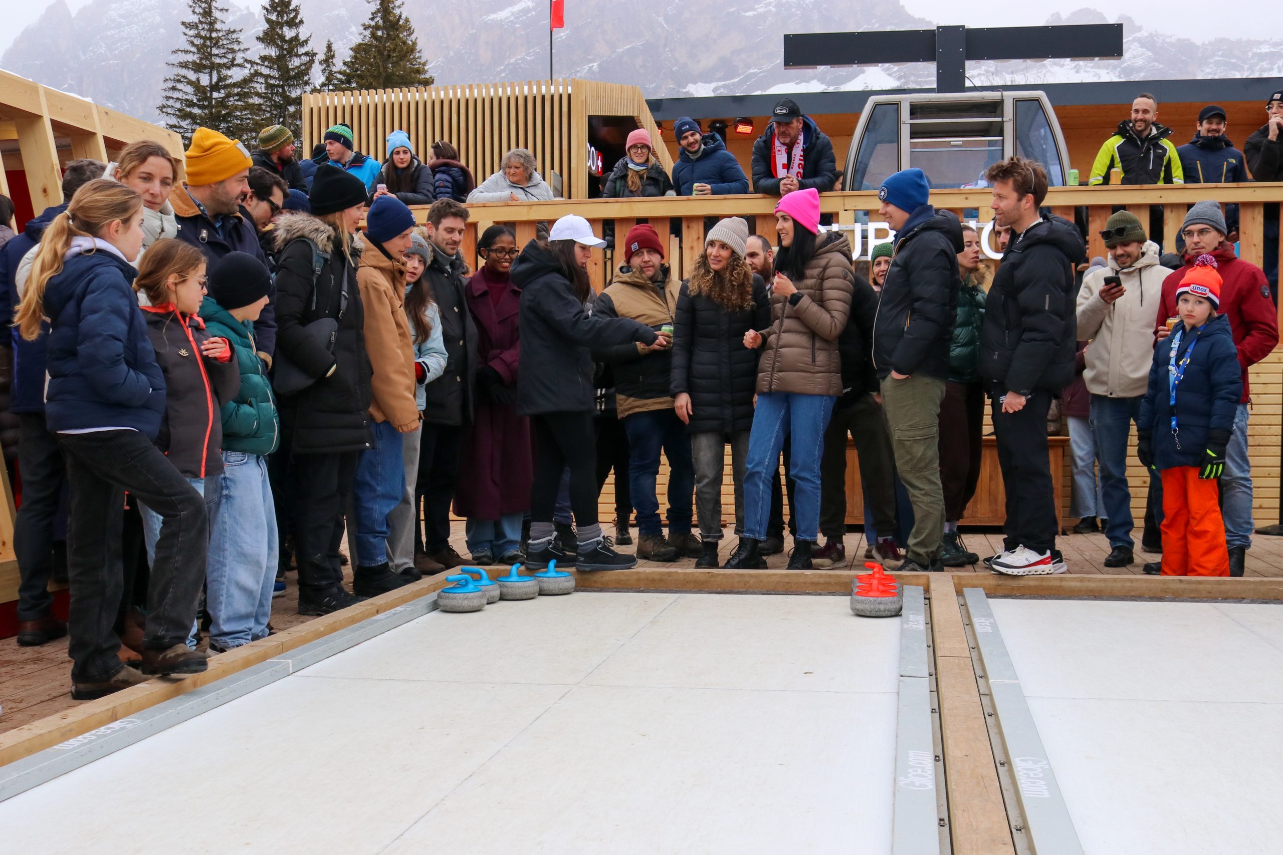 Glice Ccurling lane at the Olympics