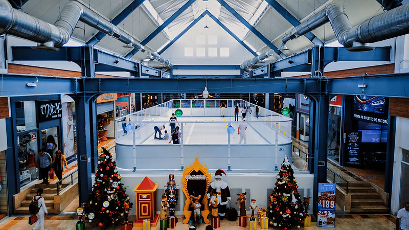 Ice rink inside mall