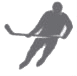 Icône du patineur de hockey sur glace
