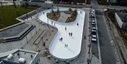 Westfield Unveils Innovative Custom-Shaped Eco Ice Rink
