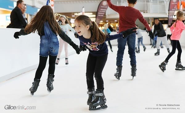 Ecological Winter Fun with Glice® Synthetic Ice Rink at Balexert Mall in Geneva